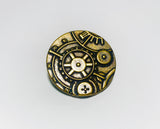 Steampunk Gears Metal Button - 30mm / 1 3/8 inch - Dill Buttons Brand (3 Colors to Choose From)