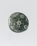 Steampunk Gears Metal Button - 30mm / 1 3/8 inch - Dill Buttons Brand (3 Colors to Choose From)