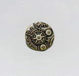 Steampunk Gears Metal Button - 23mm / 7/8 inch - Dill Buttons Brand (3 Colors to Choose From)