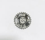 Steampunk Gears Metal Button - 30mm / 1 1/8 inch - Dill Buttons Brand (3 Colors to Choose From)