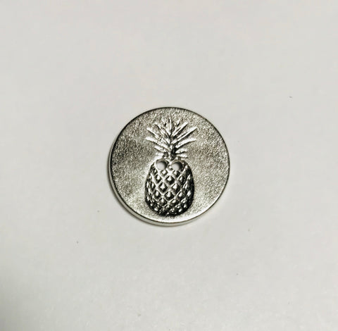 Pineapple Metal Button - 18mm / 3/4 inch - Dill Buttons Brand