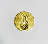 Pineapple Metal Button - 18mm / 3/4 inch - Dill Buttons Brand