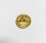 Gold Cowboy Horse Metal Button - 15mm / 5/8" - Dill Buttons Brand