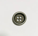 4 Hole Metal Button - 23mm / 3/4 inch - Dill Buttons Brand (2 Colors to Choose From)