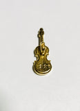 Gold Violin Plastic Button - 30mm / 1 1/4" - Dill Buttons Brand