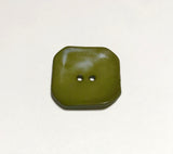 Square Plastic Button - 40mm / 1 3/8 inch - Dill Buttons (6 Colors to Choose From)