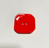 Square Plastic Button - 40mm / 1 3/8 inch - Dill Buttons (6 Colors to Choose From)