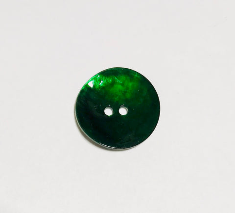Emerald Green Natural Pearl Button - Dill Buttons Brand (3 Sizes to Choose From)