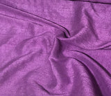 Amethyst Purple - Hand Dyed Silk Dupioni Fabric