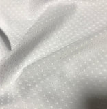 White Imperial Poly Cotton Old Fashioned Dotted Swiss - Spechler-Vogel Fabric