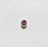 Rhinestone Plastic Button 8mm/ 5/16" - Dill Buttons Brand (6 Colors to Choose)
