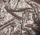 Dusty Pink - Stretch Polyester Crushed Velvet Fabric