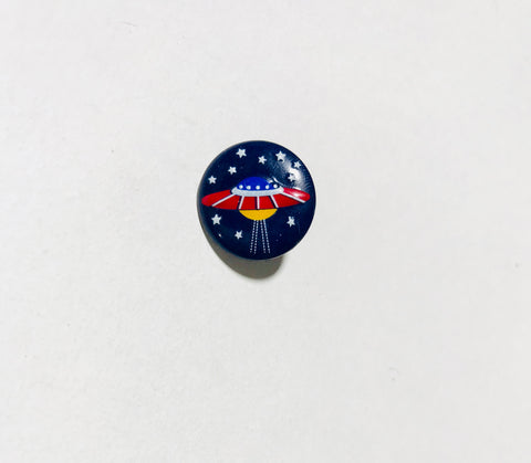 Space UFO Plastic Button - 18mm / 11/16" - Dill Buttons Brand