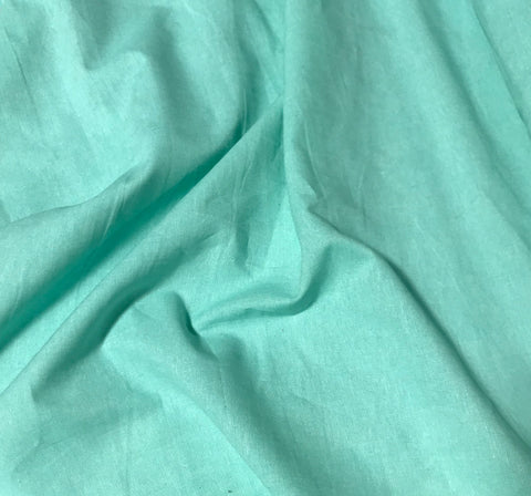 Aqua 100% Cotton Chambray Fabric