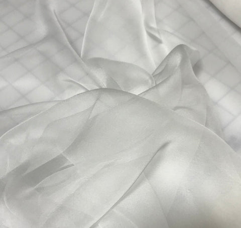 White - 3mm Silk Gauze Fabric