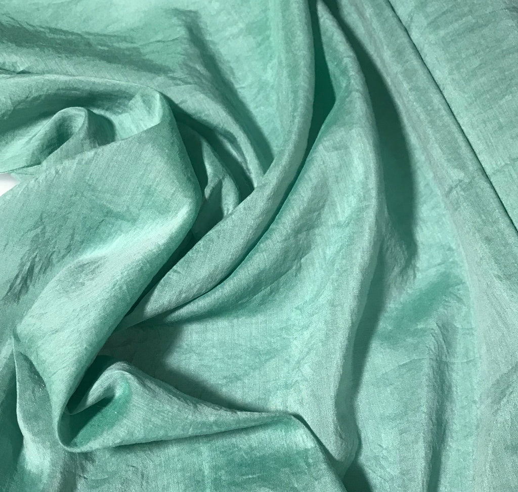 Moss Green - Hand Dyed Silk/Cotton Voile