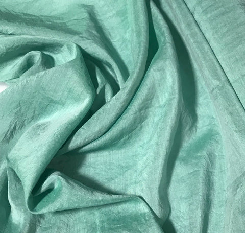 Moss Green - Hand Dyed Silk/Cotton Voile