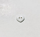 Heart Plastic Button 15mm/ 5/8" - Dill Buttons Brand (6 Colors to Choose)