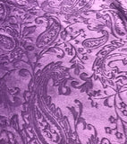 Violet Embossed Paisley - Shannon Cuddle Minky Fabric 45"x66" Remnant