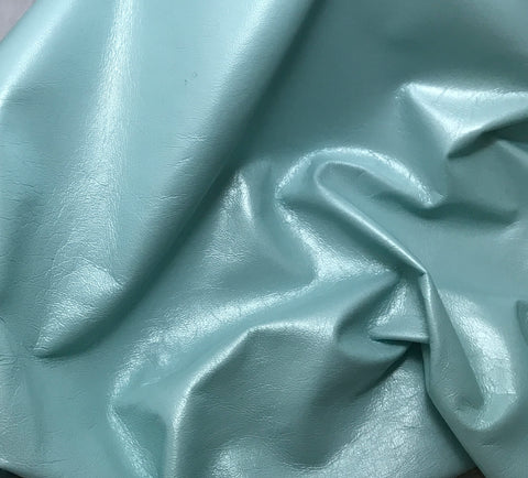Metallic Pearl Blue - Lambskin Leather