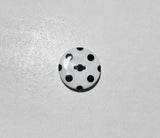 Polka Dot Plastic Button 25mm/ 1" - Dill Buttons Brand (2 Colors to Choose From)