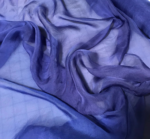 Lavender Purple - Hand Dyed Soft Silk Organza