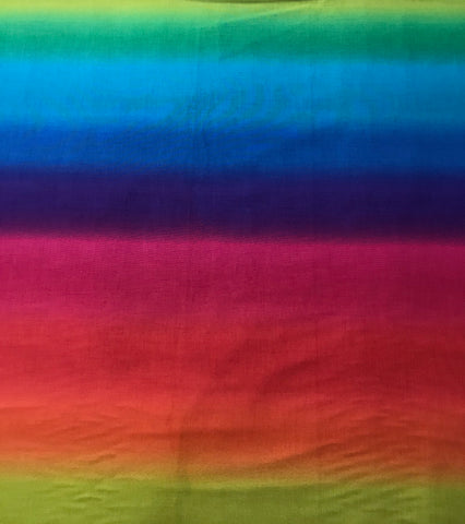 Rainbow Ombre - Essential Gradiations Benartex Cotton Fabric 1.5 Yards x 45'