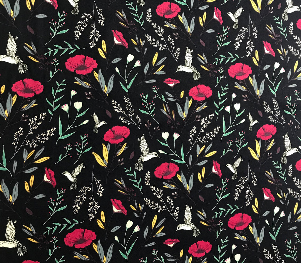 Magical Fauna Mystique Hummingbirds - Art Gallery Cotton Fabric