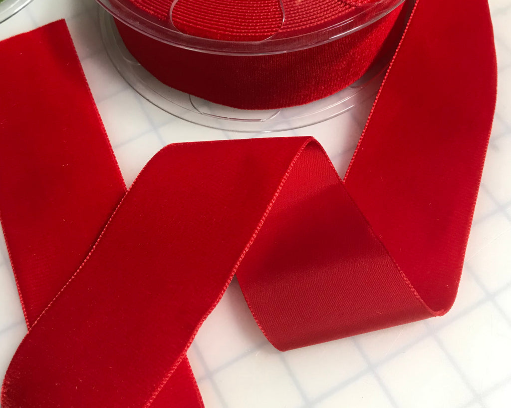 French Velvet Ribbon (2" wide) ( 19 Colors to choose from)