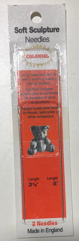 2 Pack Soft Sculpture Doll Needles - Colonial Needles