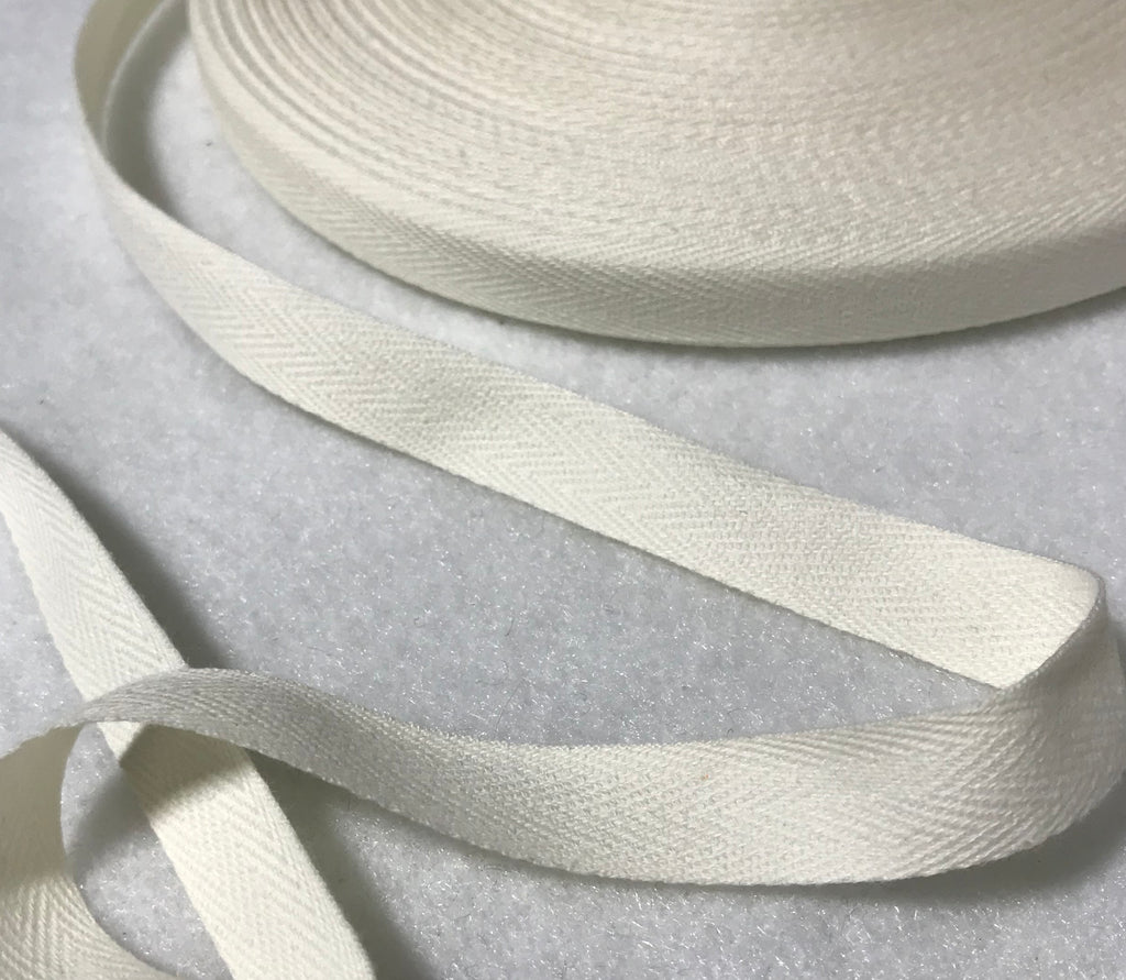 Natural Linen and Cotton Ribbon Tape in Four Widths, Made in Italy