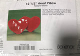 Valentine's Day 12 1/2" Heart Pillow Kit