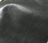 Black Snakeskin - Cow Hide Leather