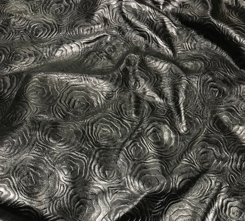 Black Sea Shell - Cow Hide Leather