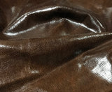 Brown Snakeskin - Cow Hide Leather