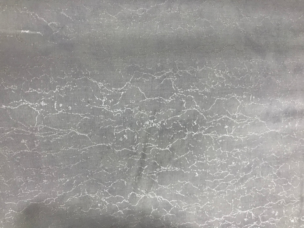 White/Metallic Granite - Pearl Luxe - Henry Glass & Co Cotton Fabric