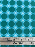Teal Circles - Modern Tyke - Henry Glass & Co Cotton Fabric
