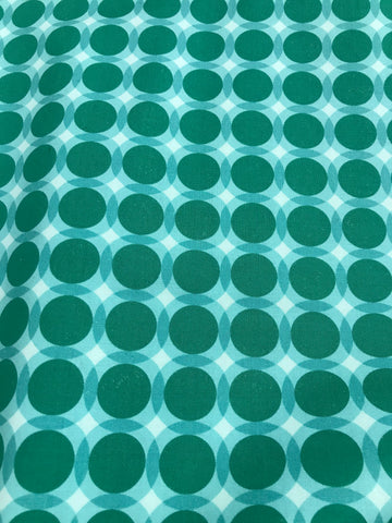 Teal Circles - Modern Tyke - Henry Glass & Co Cotton Fabric