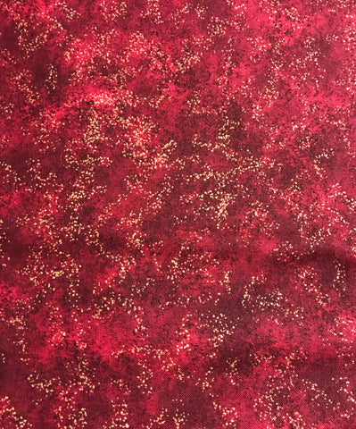 Shimmer Radiance - Merlot Red - Northcott Cotton Fabric - 31.5"x44" Remnant