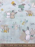 Furry Tales Minty - Littlest - Art Gallery Premium Cotton Fabric