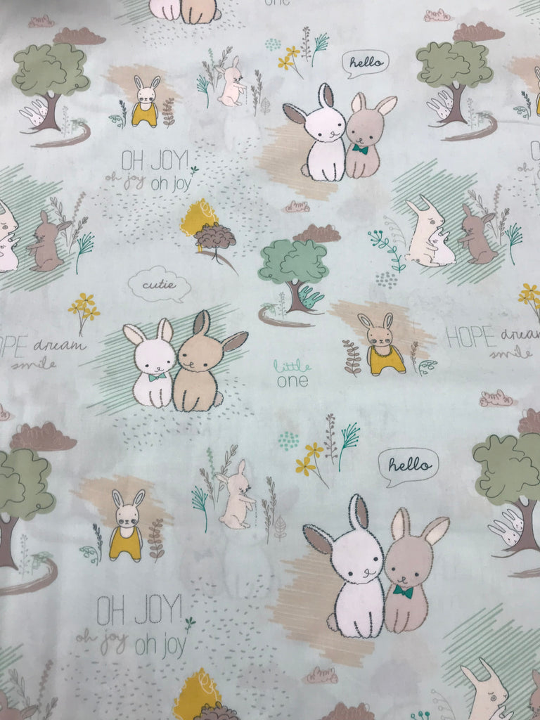 Furry Tales Minty - Littlest - Art Gallery Premium Cotton Fabric