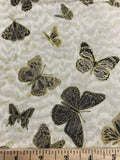 Fantasia - Light Gray Butterfly Ombre - Northcott Cotton Fabric