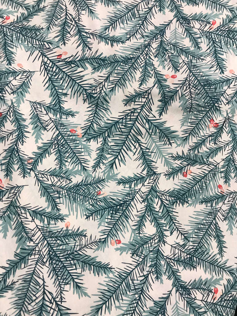 Little Town - Be Merry Pine Sprigs - Art Gallery Fabrics - Premium Cotton Fabric