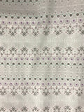 Little Details Flower Pattern White - Bear Hug - Camelot Cotton Fabric