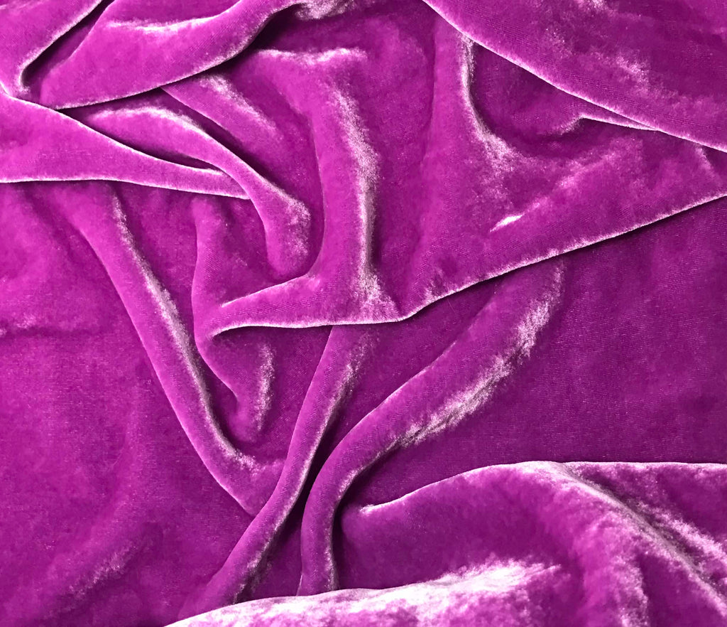 Light Plum - Hand Dyed Silk Velvet