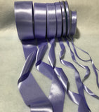 Periwinkle Double Sided Satin Ribbon - Made in France (7 Widths to choose from)