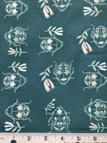 Flower Beetles Teal Blue - Merriweather - Art Gallery Fabrics - Premium Cotton Fabric