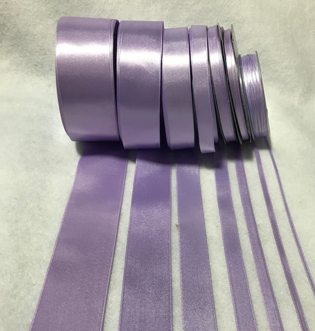 Lavender Double Sided Satin Ribbon - Made in France (7 Widths to choose from)