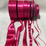 Fuchsia Double Sided Satin Ribbon - Made in France (7 Widths to choose from)