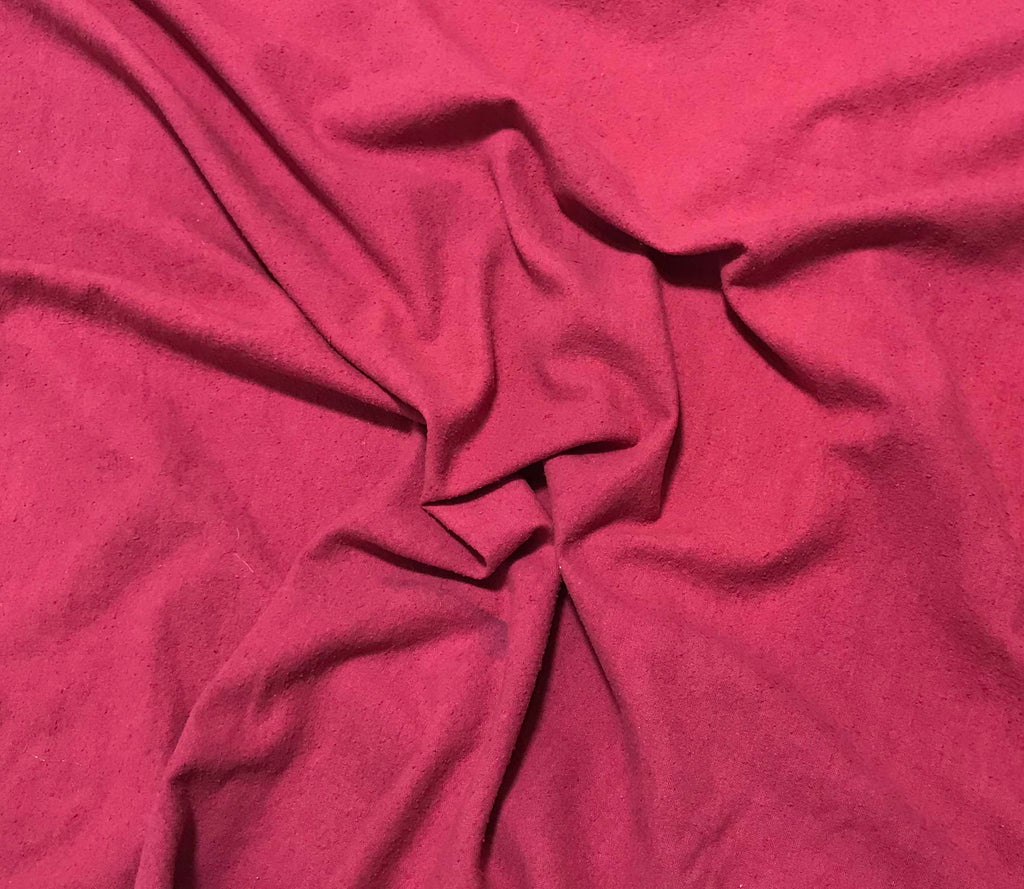 Cranberry Red - Hand Dyed Silk Noil
